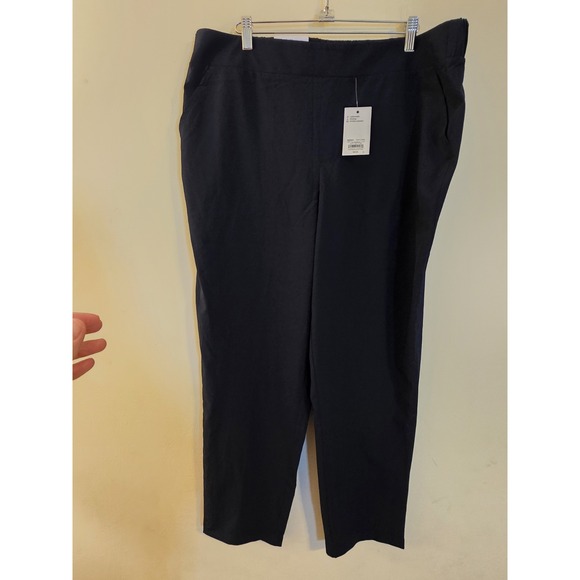 croft & barrow Pants - Croft & Barrow Women's Size XL Black Polyester/Spandex Elastic‎ Waist Jogger